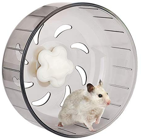 Nicoone Laufrad für Hamster,13cm Silent Hamsterrad Acryl,Hamsterlaufrad Übungsrad Kleintierspielzeug Laufrad,Laufrad Spielzeug für Totoro Mouse Eichhörnchen Kleintier Haustier