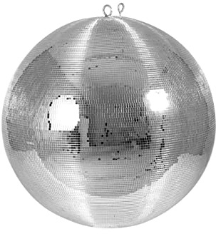 EUROLITE Boule miroir de 50 cm (5 x 5 mm) | Boule de miroir de sécurité avec deuxième œillet