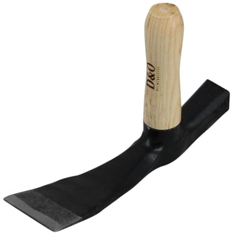 D&O Pflasterhammer mit Holzgriff (Esche) 1,9 kg - Perfekt für Gartenarbeiten und Steine in richtige Position bringen, Hammer, Schonhammer, Werkzeug, Verlegerhammer