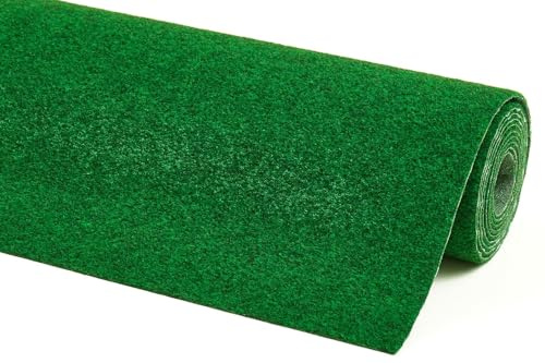 andiamo konstgräs Easy Precoat gräsmatta utan noppor utomhus slitstark lättskött väderbeständig 133 x 300 cm grön
