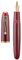 Asvine Jinhao 9019 Füllfederhalter, Dadao Serie #8, mittlere Feder, roter Acrylschaft mit goldenem Clip, großer Schreibstift, (3HFBSGFRSGMHDNTRH)