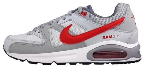 NIKE Air Max Command Men's Trainers Sneakers Shoes 629993 (White/Pure Platinum/Cool Grey/University Red 106) UK7.5 (EU42)