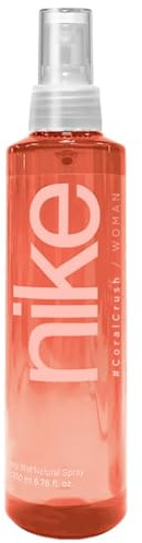 NIKE - Bruma Corporal Perfumada Coral Crush 200 ml, Aroma Floral Afrutado, Bruma para Mujer, Body Mist, Fragancia Fresca, de Larga Duración, Fácil de Aplicar, Secado Rápido, Formato Spray