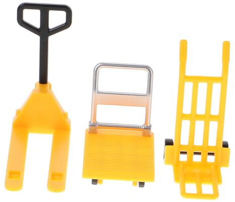 OFFIGAM Miniature Chariot Élévateur Jouet Sécurisé Outils De Construction Miniatures Robustes pour Garçon Fille Modèles Réalistes pour Jeu Et Apprentissage