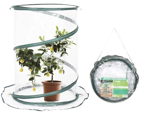 Invernadero portátil al Aire Libre, casa de emergente para Plantas, Ligero y Resistente, Adecuado para Flores de Exterior e Interior, Espacio de Plantas portátil con plántulas de Cremallera