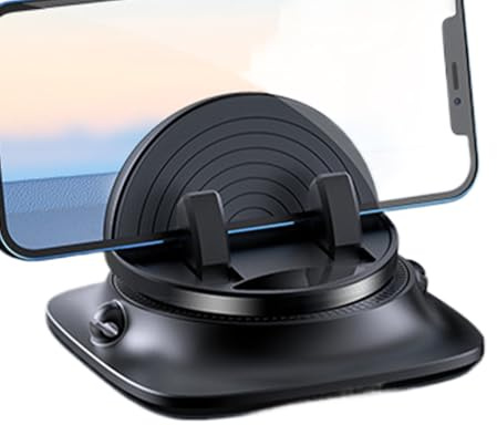 Generico Supporto per cellulare da cruscotto - Supporto per telefono, per auto | regolabile antiscivolo, organizer per cavi per smartphone e tablet durante la guida, il viaggio in camion o i