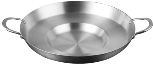 TLTLT Tortilla Comal, 15 Inch Flat Round Griddle Pan for Stovetop, Premium Stainless Steel Cookware for Authentic Mexican Tacos & Quesadillas(40cm)