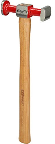KS TOOLS 140.2130 Marteau à débosseler rond et angulaire en acier manche HICKORY