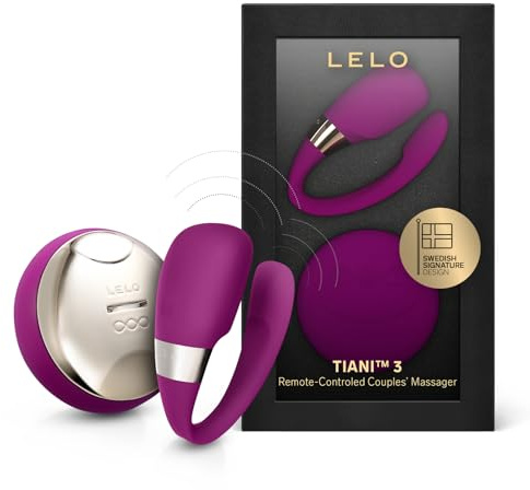 LELO TIANI 3, Vibratore per Coppia, Sex Toy per Adulti Controllato Tramite Telecomando, Sex Toys per Coppie Wireless e Senza Mani Sex Toy Vibrante, Vibratore con Telecomando (Deep Rose)