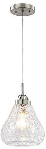 Westinghouse Lampada a Sospensione E27, Nichel Spazzolato, acciaio