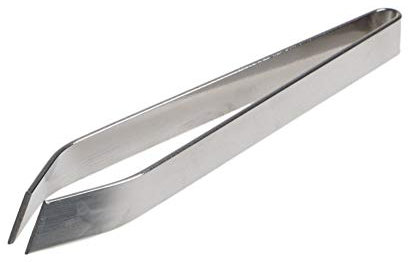 N-K Pinzas de acero inoxidable en espina de pescado y verduras, 12 cm, muy útil y práctico.