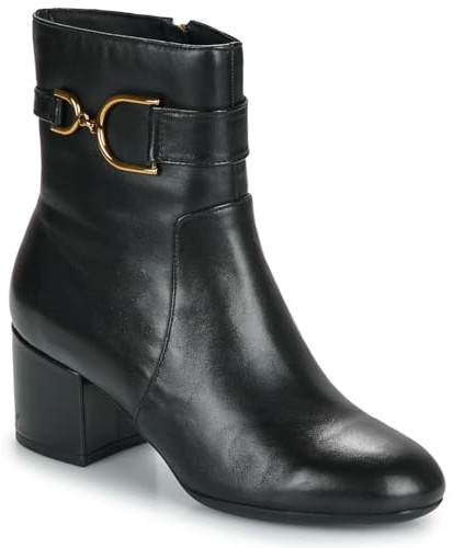 Geox D Eleana B - Botines para Mujer, Black, 40 EU