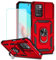 Jhxtech Funda para Redmi 10 (20212022)Redmi 10 Prime 211211119SG con protector de pantalla de vidrio templado y cubierta de cámara deslizante, anillo magnético, soporte de coche para Xiaomi Redmi 10