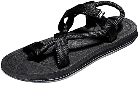 MJGkhiy Sandalias deportivas para hombre de verano al aire libre sandalias romanas sandalias de seguridad ligeras antideslizantes sandalias chanclas chanclas de piel zapatos de verano oferta al aire