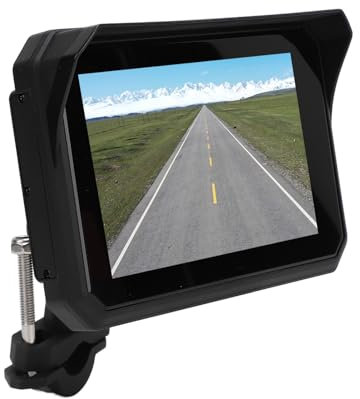 Navigazione GPS per Moto con Touch Screen HD 5 Pollici, Navigatore GPS Impermeabile con la Pianificazione del Percorso, Navigazione GPS Touch Screen con connettività Stabile