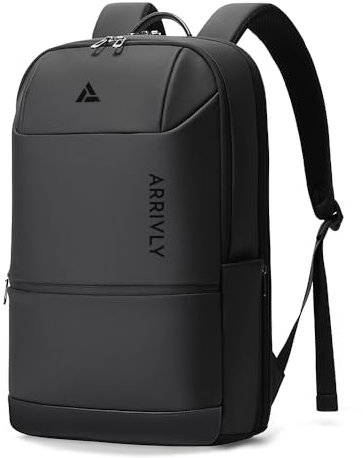 Arrivly Mochila Portátil Mujer y Hombre - Robusta y Moderna - Mochila Business, Viaje y Diario con Compartimento 15,6 pulgadas, Impermeable - Perfecta para Trabajo, Estudiantes y Cabina Avión