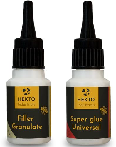Hekto 2K Superkleber Set extra stark (30g+40g) – XL Vorteilsgröße – Reparatur Kunststoff Metall Holz Stein Keramik Gummi – Wasserfest & hitzebeständig