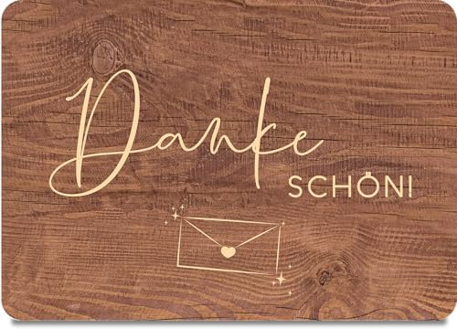 Danke Karte Dankeschön Holzkarte - Geburtstagskarte - Dankeskarten, Dankeschön Karte, Dankeskarte, Karte Dankeschön, Danke Karten mit Umschlag, Dankeschön Karten, Danke Karten, Danke Karte Klein