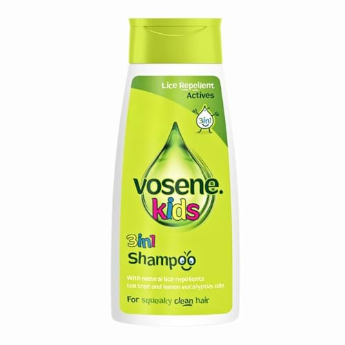 Vosene Kids 3-in-1 Shampoo Lice Repellent 250ml x 1 - Gentle Daily Hair Care - Cleans, Conditions & Protects Against Head Lice with Welari Thank You Card | (1 Pack)
