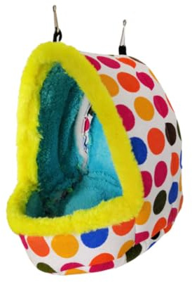Toddmomy Nido per Pappagalli in Peluche Spesso Riscaldante, Amaca Calda e Confortevole per Uccelli Domestici, Accessorio Creativo per Inverno in Spazi Abitativi Stile Casuale