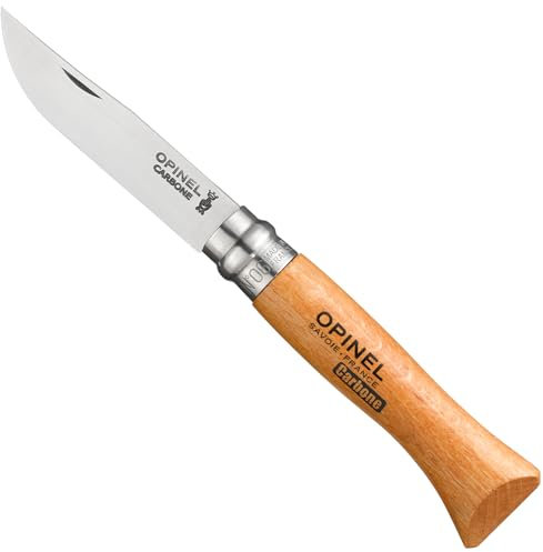 OPINEL Taschenmesser Nr. 06 aus Karbonstahl mit Griff aus Buchenholz