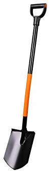 TOP TOOLS Profi Spitzspaten Gärtnerspaten Gartenspaten Spaten Metall D-Griff
