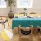 Tischdecke Wachstuchtischdecke Wachstuch Abwaschbar Tischdecken wachstischdecke für Party,Tischtuch Outdoor,Esstisch, Abendessen,Couchtisch,Küche(Gelb+Blau, 140 x 240 cm)
