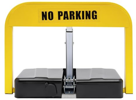 Parkplatzsperre, Elektronisches Autoparkschloss mit Fernbedienung, Elektrisch Fernbedienung Parksperre mit 2 Fernbedienung, Automatik Klappbar Parksperre, P67 Wasserdicht, 15m Reichweite