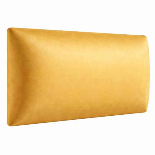 Angelo - Rembourrage mural - Panneaux muraux 3D lit - Coussin mural - Panneaux rembourrés - Panneaux rembourrés - Panneaux rembourrés mur - Doré 60x30 - Panneaux rembourrés - Panneaux de plafond