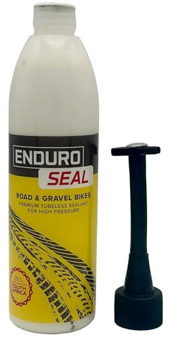 Enduro Seal Tubeless Tyre Sealant, Super Fast Acting Puncture Repair for Road and Gravel Bikes, Specifically Designed for High Pressure
