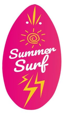 kowaku Skimboard Small Surfboard Shallow Water Standing 35 inch Surf Board Wooden Skim Board for Boys Girls Kids Adults Beach Toy, Pink