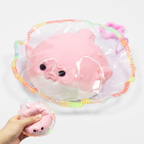 Pellinch Axolotl, giocattolo per pesci palla Squishy, Axolotl Squeeze Toy, palla di zucchero di rimbalzo veloce, giocattolo Axolotl, giocattolo rilassato, FuFu Squishy, giocattolo per spremere lo