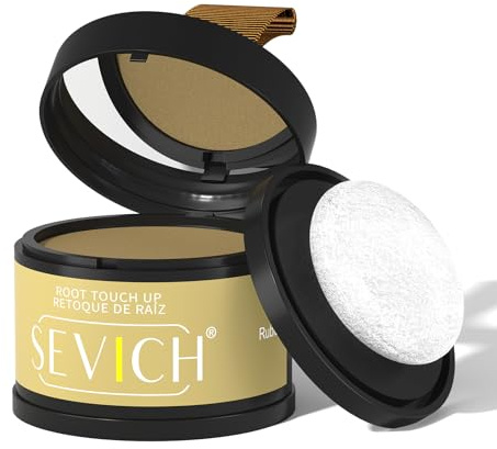 Sevich Hairline Powder - Root Touch Up Instantly Hair Color for Thinning Gray Coverage - Bald Spot Concealing Hair Powder for Women & Men - 48Hour Waterproof & Sweatproof - Blonde