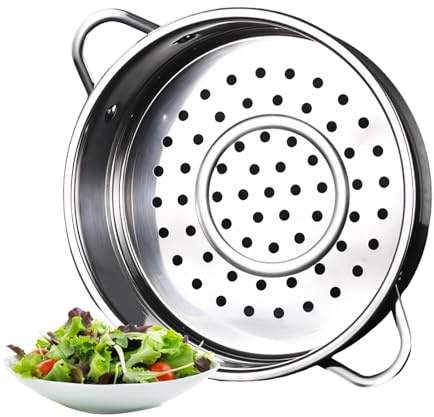 Tokaneit Stainless Steel Ssteamer Rack Acero Inoxidable 304 Vapor para ollas de 20 cm de diámetro interior, peso ligero, solo 250 g, diseño universal para la mayoría de ollas