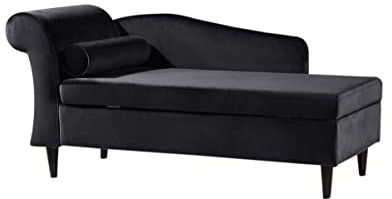 KAWOLA Polsterliege Bettsofa Recamiere Sarah Ottomane Bettkasten Recamiere mit Schlaffunktion (163 x 77 x 73)