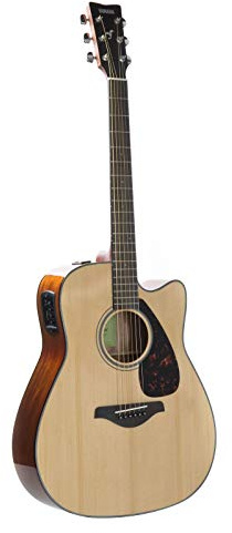 YAMAHA FGX800C NATURAL Chitarra Elettrica Acustica, Marrone (Natural)