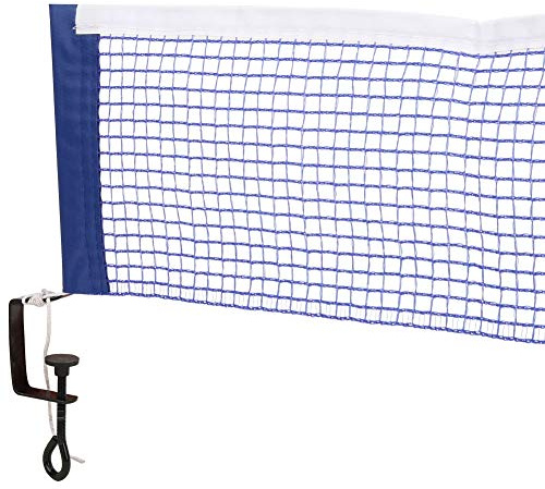 Tennis Table Net with Fixing Bracket, Portable Simple Polyester Tennis Table Net Sports Replacement Accessories(Blue) Table Tennis Supplies