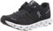 ON Womens Cloud 5 Textile Synthetic Black White Trainers 9 UK