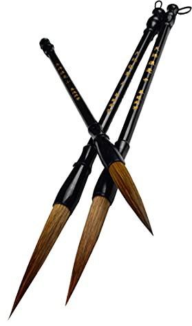 Fendawn Strive Lot de 3 pinceaux de calligraphie chinoise Kanji japonais Sumi