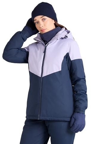 Mountain Warehouse Moon Womens Ski Jacket - Snowproof, Adjustable Hood - Ideal For Sports, Skiing, Snowboarding Light Purple Women's Size 12