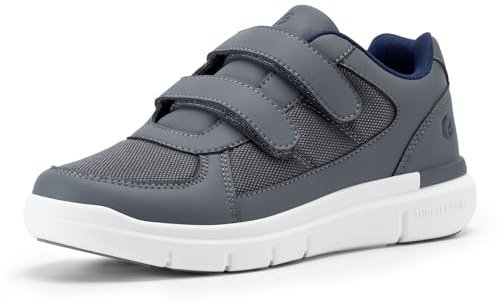 FitVille Chaussures Larges pour Hommes Basket Scratch Confortables Chaussures de Marche pour Pieds Sensibles Gris 44 EU X-Large