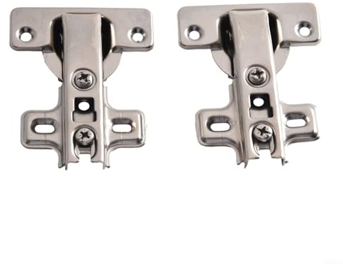 2Pc Door Hinge Set, Blind Corner -90 -Degree Kitchen Cabinet Concealed Angular Door Hinge Set