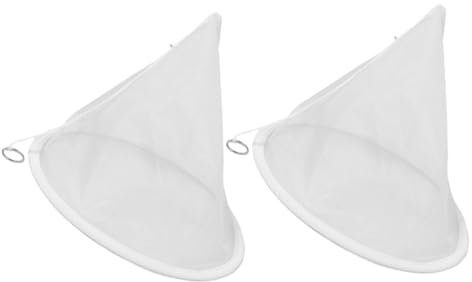 UKCOCO 2pièces Filtre à Miel Conique Mailles Avec Cordon De Serrage Réutilisable Pour Extraction De Miel Passoire Apiculture Compacte Et Légère