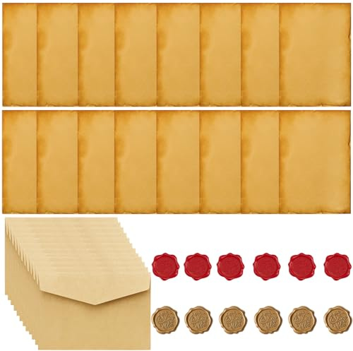 40Pcs Letter Writing Set, Writing Paper and Envelopes Sets, Delicate Vintage Paper and Envelopes, Suitable for Crafting Heartfelt Love Letters and Wedding Invitations