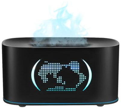 Nixovo 7 Couleurs LED Humidificateur d'air, 160 ML Diffuseur d'Huile Essentielle, Diffuseur Huiles Essentielles Electrique, Arrêt Automatique pour Chambre, Bureau, Spa, Yoga, Massage