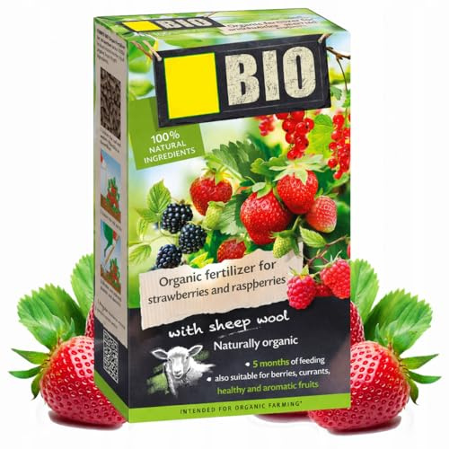 Organic Fertilizer for Strawberries and Raspberries, Long Lasting, 5 Months, 750g