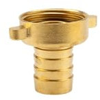 Gardena Raccordo a vite per tubo da giardino: presa per rubinetto composta da ghiera e dato in ottone di qualità, filettatura 33.3 mm (G 1 pollice), per tubi da 19 mm (3/4 pollice) (7141-20)