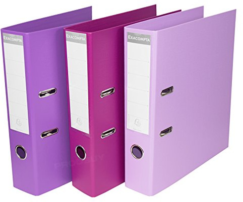 [Pack of 3] Purple Shades A4 Lever Arch Files 70mm Paper Storage Archive Legal Document Folders