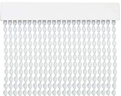 MERCURY TEXTIL Cortina para Puerta Tiras PVC 200x90cm，Cortina para Puerta Exterior，10 Color (Transparente R9)