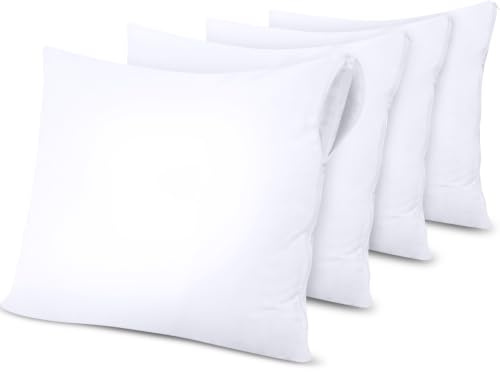 Vattentäta Prydnadskuddsskydd Med Dragkedja 60x60cm Set Med 4, Mot Vägglöss